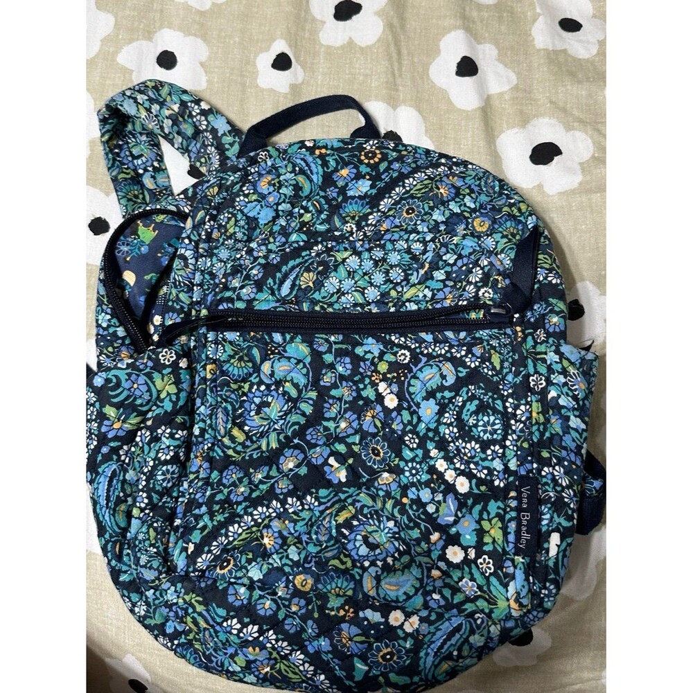 Vera Bradley mini floral blue backpack